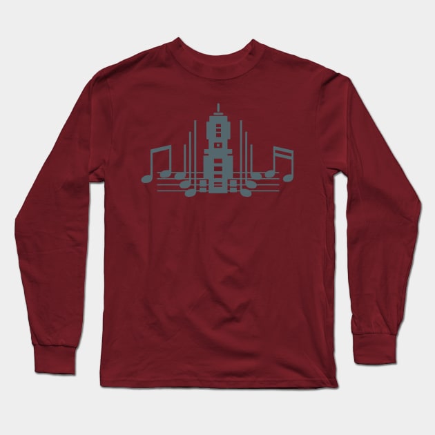 Music Melody City Long Sleeve T-Shirt by urrin DESIGN